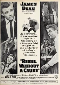 Poster to the movie "Rebel Without a Cause" #121104