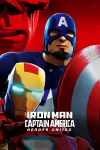 Poster to the movie "Iron Man & Captain America: Heroes United" #129698