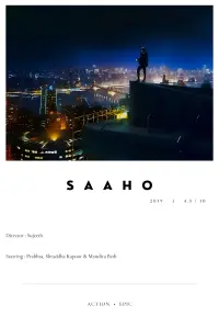 Poster to the movie "Saaho" #338261