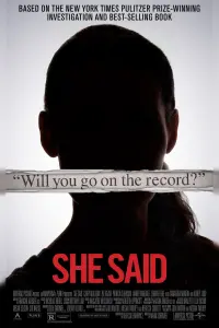 Poster to the movie "She Said" #226776