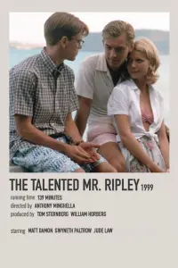 Poster to the movie "The Talented Mr. Ripley" #50170