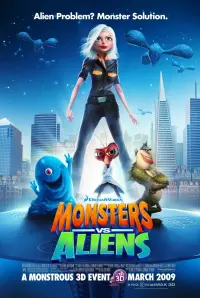 Poster to the movie "Monsters vs Aliens" #297107