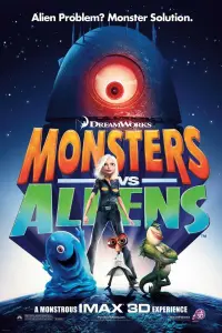 Poster to the movie "Monsters vs Aliens" #297115