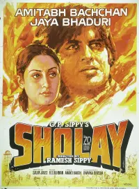 Poster to the movie "Sholay" #148704