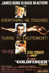 Poster to the movie "Goldfinger" #222852