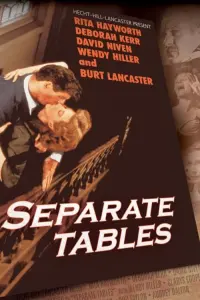 Poster to the movie "Separate Tables" #364120