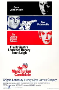 Poster to the movie "The Manchurian Candidate" #147366