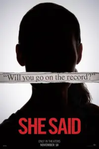 Poster to the movie "She Said" #141489