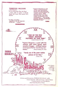 Poster to the movie "Wild Strawberries" #177621