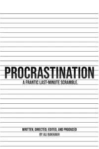 Poster to the movie "Procrastination" #661686