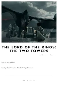 Poster to the movie "The Lord of the Rings: The Two Towers" #16898