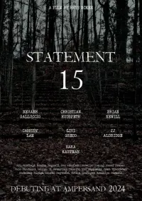 Poster to the movie "Statement 15" #430330