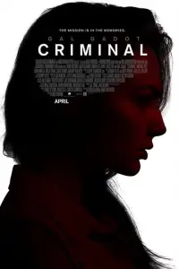 Poster to the movie "Criminal" #298749