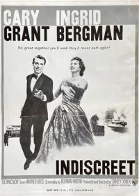 Poster to the movie "Indiscreet" #698675