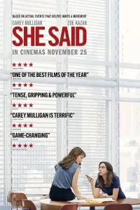 Poster to the movie "She Said" #141479