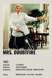 Poster to the movie "Mrs. Doubtfire" #584218