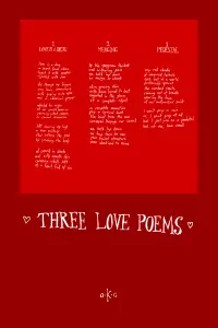 Poster to the movie "Three Love Poems" #405703