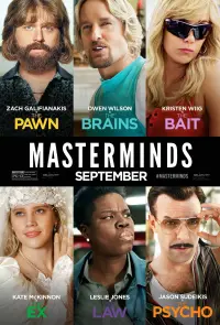 Poster to the movie "Masterminds" #127381