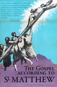 Poster to the movie "The Gospel According to Matthew" #215022