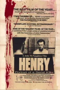 Poster to the movie "Henry: Portrait of a Serial Killer" #267204