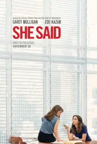 Poster to the movie "She Said" #141485