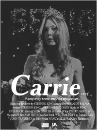 Poster to the movie "Carrie" #372238