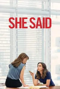 Poster to the movie "She Said" #141491