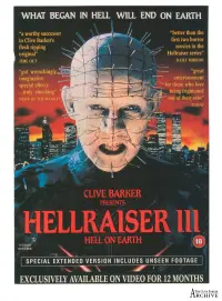 Poster to the movie "Hellraiser III: Hell on Earth" #119950