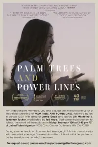 Poster to the movie "Palm Trees and Power Lines" #354696