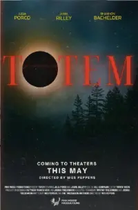 Poster to the movie "Totem" #480742