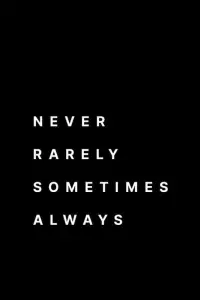 Poster to the movie "Never Rarely Sometimes Always" #103989