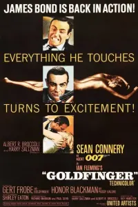 Poster to the movie "Goldfinger" #222851