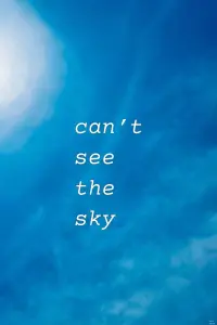 Poster to the movie "Can’t See The Sky" #598086