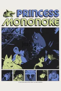 Poster to the movie "Princess Mononoke" #606860