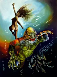 Poster to the movie "Creature from the Black Lagoon" #465807