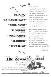 Poster to the movie "The Seventh Seal" #99378