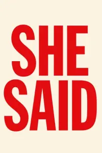 Poster to the movie "She Said" #141484