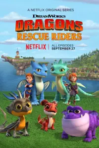 Poster to the movie "Dragons: Rescue Riders: Hunt for the Golden Dragon" #154356