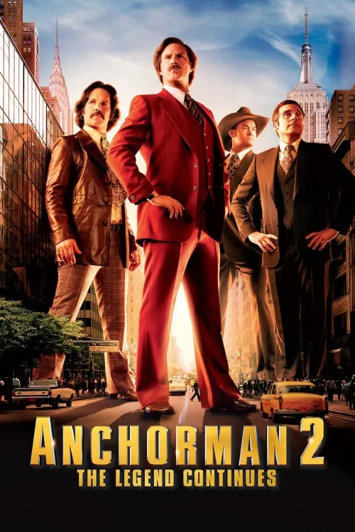 Movie poster "Anchorman 2: The Legend Continues"