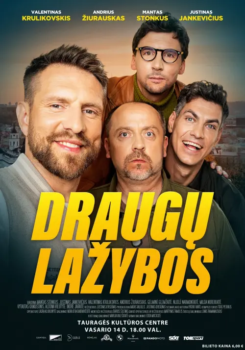 Movie poster "Draugų lažybos"