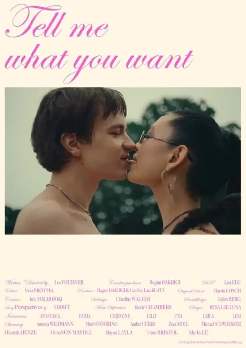 Movie poster "Tell Me What You Want"