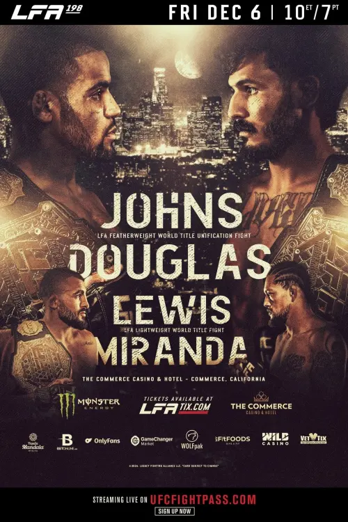 Movie poster "LFA 198: Miranda vs. Oyarzun"