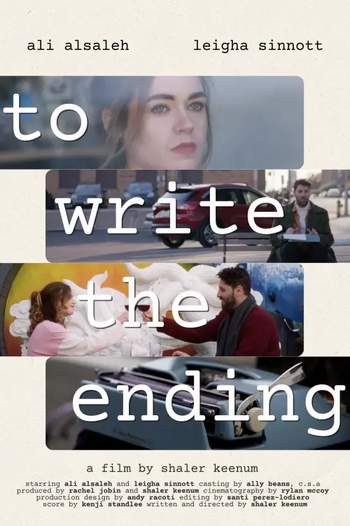 Movie poster "to write the ending"