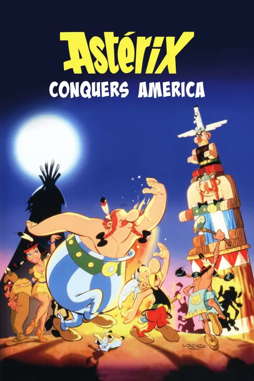 Movie poster "Asterix Conquers America"