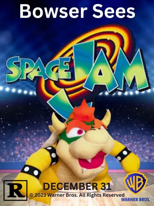 Movie poster "Bowser Sees Space Jam"