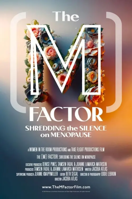 Movie poster "The M Factor: Shredding the Silence on Menopause"