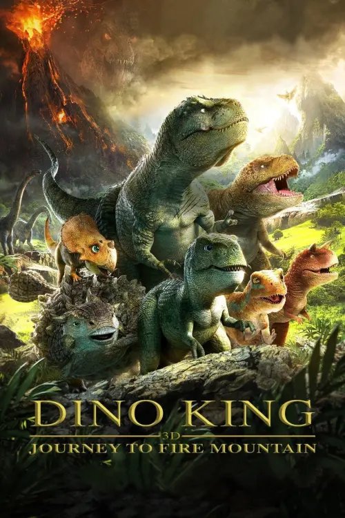 Movie poster "Dino King: Journey to Fire Mountain"