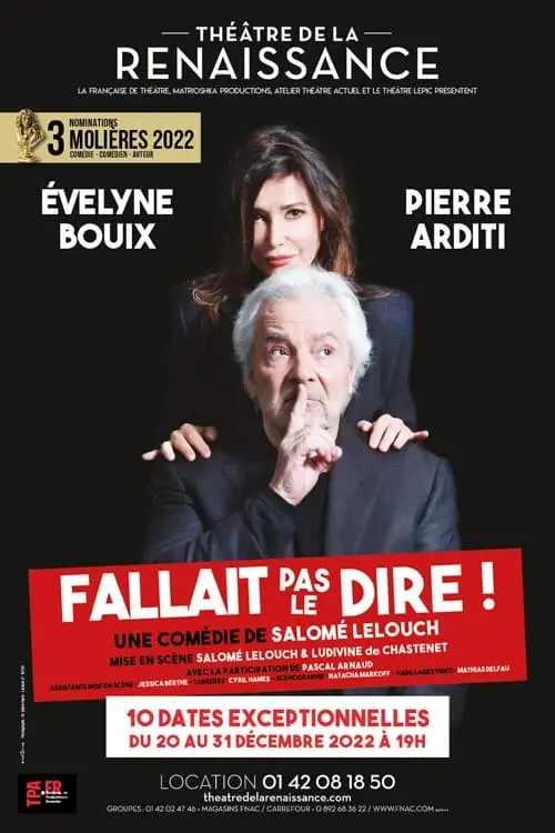 Movie poster "Fallait pas le dire !"