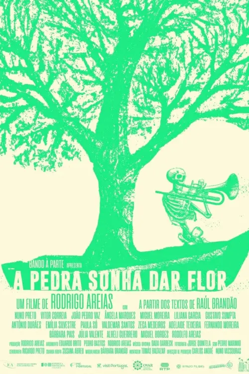 Movie poster "A pedra sonha dar flor"