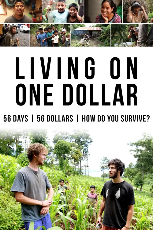 Movie poster "Living on One Dollar"